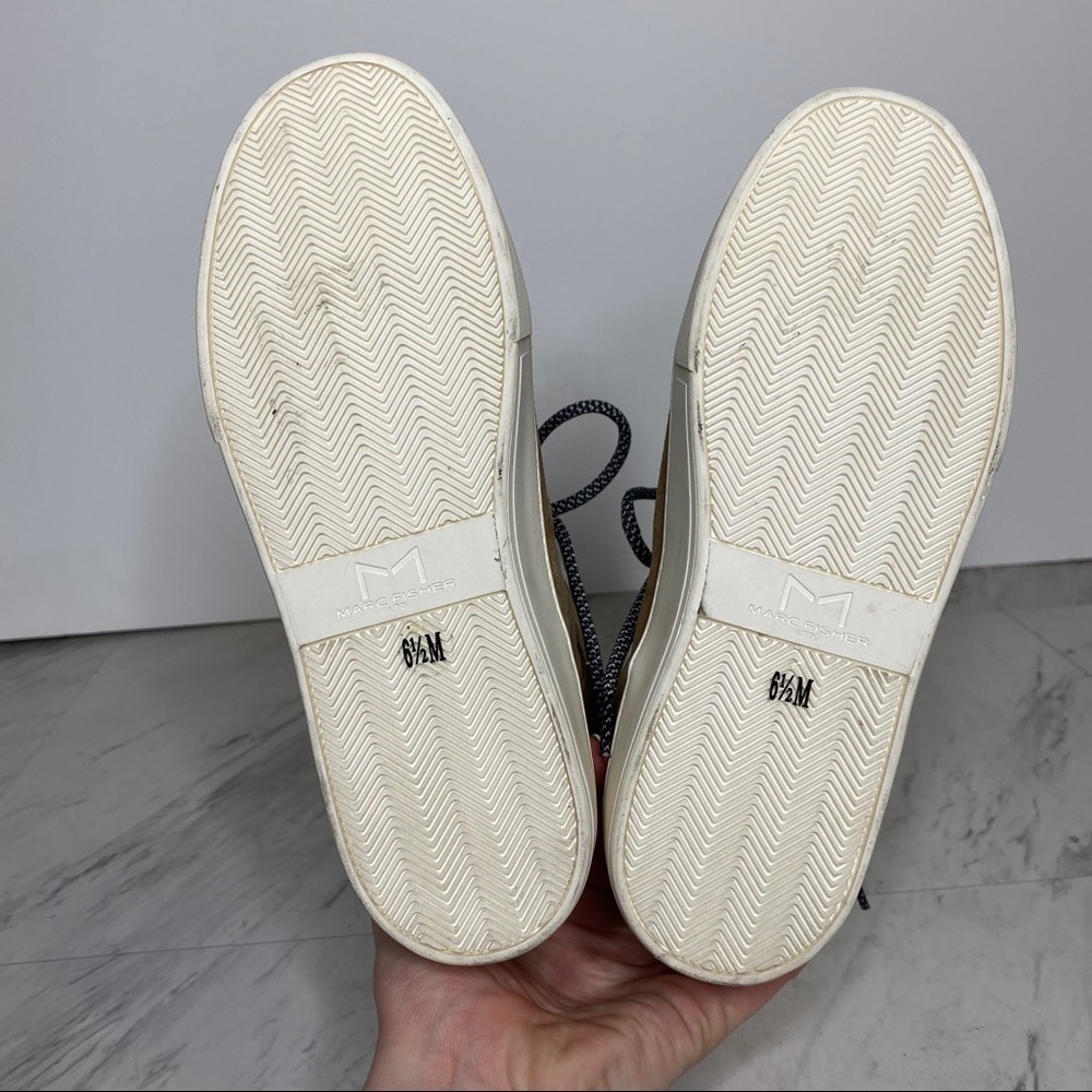 Marc Fisher Summa Faux Fur High Top Sneaker 6 1/2 - Picture 12 of 13